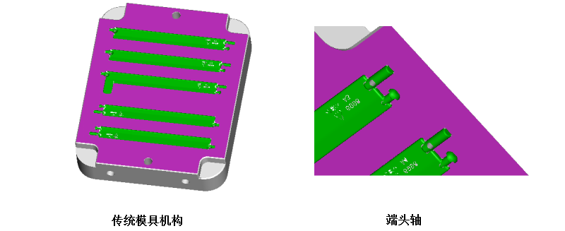 掃風(fēng)葉片類(lèi)模具端頭軸快換鑲件的使用